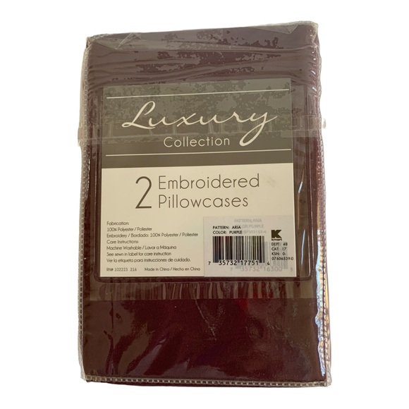 Luxury Collection Embroidered Pillow Cases - Picture 2 of 2
